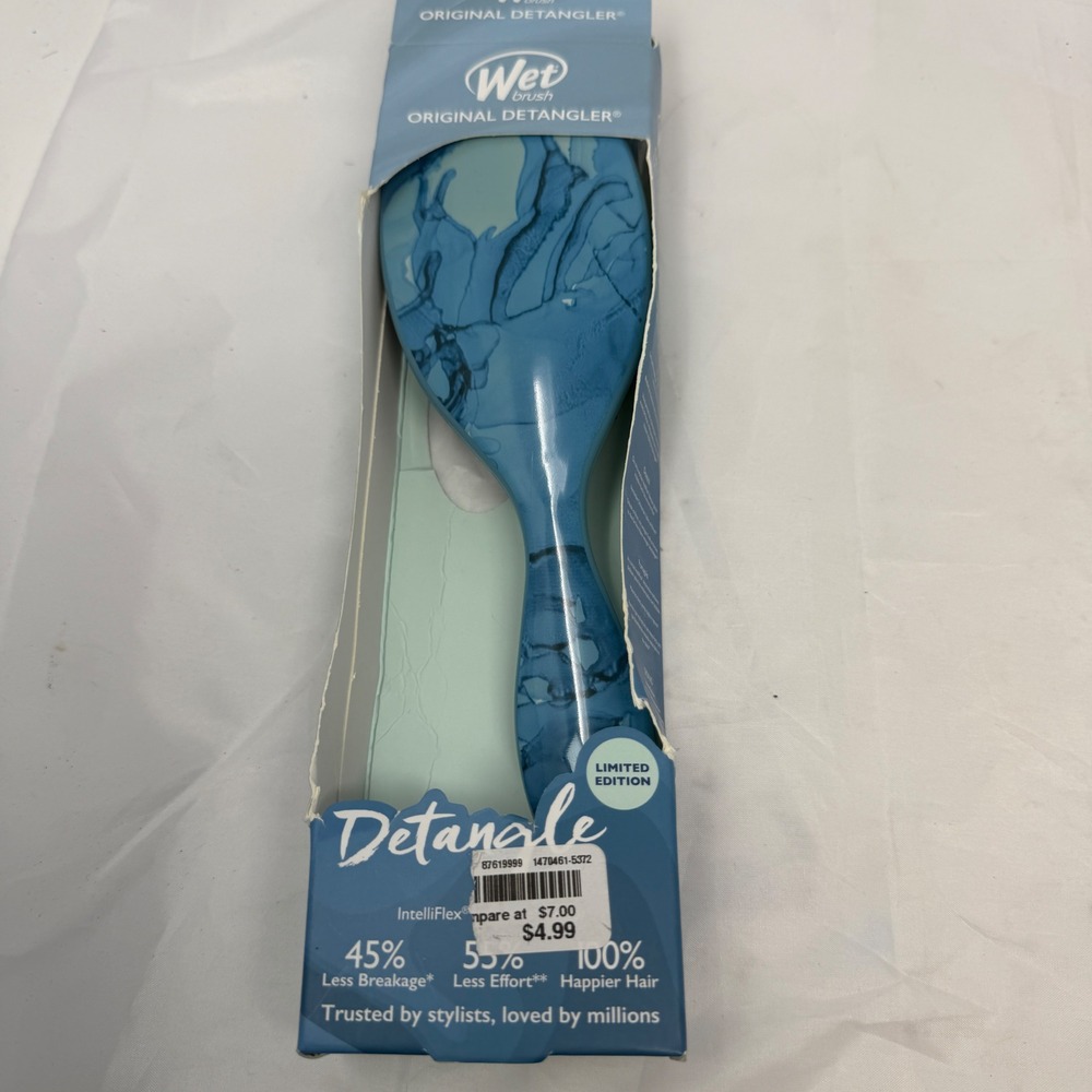Wet Brush Original Detangler Limited Edition‎ Blue Marble Hair Brush New